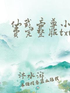 仙武帝尊小说免费完整版txt下载