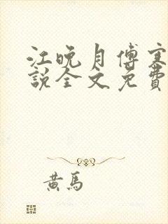 江晚月傅寒川小说全文免费阅读