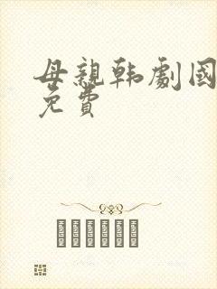 母亲韩剧国语版免费