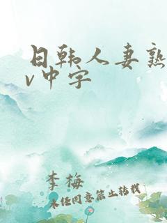 日韩人妻熟女av中字