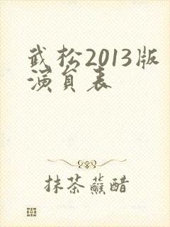 武松2013版演员表