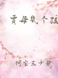 贾母几个孩子