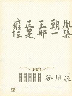 雍正王朝胤禛继位是哪一集