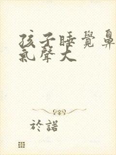 孩子睡觉鼻子吸气声大