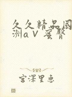 久久精品国产亚洲a∨蜜臀