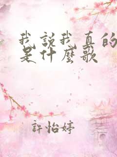 我说我真的爱你是什么歌