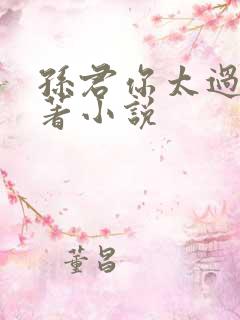 孙君你太过分原著小说
