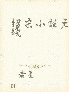 绍宋小说免费在线