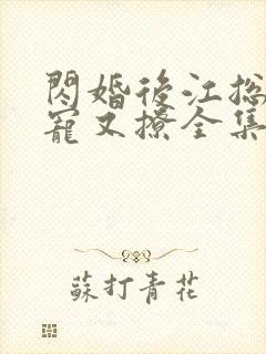 闪婚后江总他又宠又撩全集