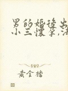 男的婚后出轨,小三怀孕,法律怎么处理