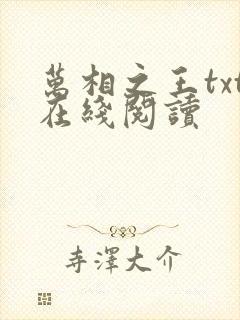 万相之王txt在线阅读