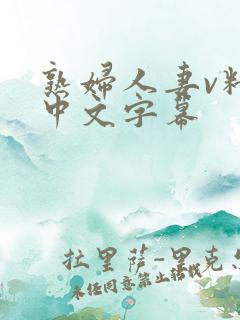 熟妇人妻v精品中文字幕