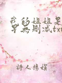 我的姐姐是大明星无删减txt