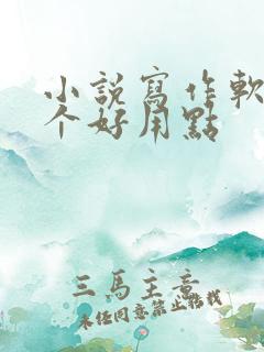 小说写作软件哪个好用点