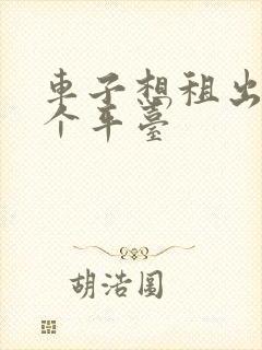 车子想租出去哪个平台
