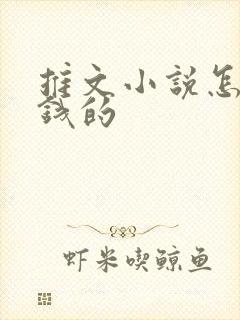 推文小说怎么赚钱的