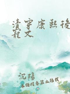 清穿康熙后宫甜宠文