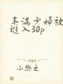 丰满少妇被猛烈进入30p