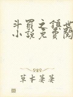 斗罗之镇世斗罗小说免费阅读