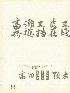 高潮又爽又黄又无遮挡在线观看