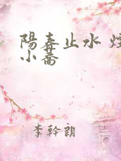 阳春止水 烟树小荞