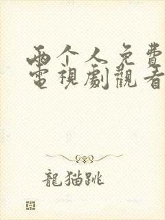 两个人免费高清电视剧观看