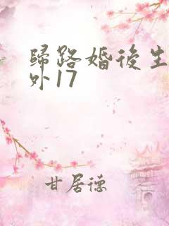 归路婚后生活番外17