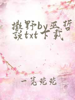 撒野by巫哲小说txt下载