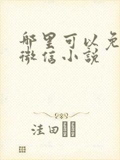 哪里可以免费看微信小说