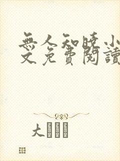 无人知晓小说全文免费阅读