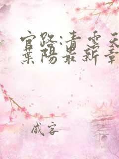 官路:青云天骄叶阳最新章节在线阅读