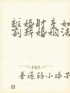 离婚财产如何分割新婚姻法2022年一方出轨