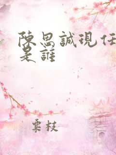 陈思诚现任妻子是谁