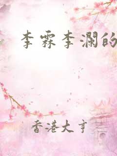 李霖李澜的小说