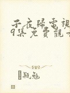 子夜归电视剧19集免费观看全集高清