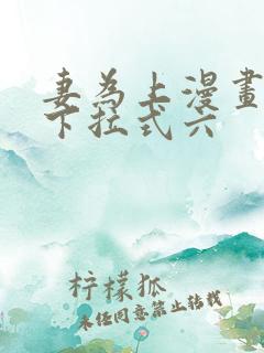 妻为上漫画免费下拉式六