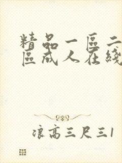 精品一区二区三区成人在线