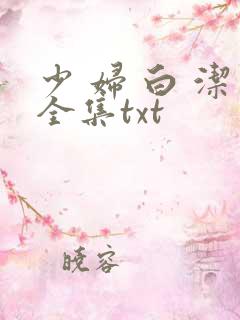 少 妇 白 洁全集txt