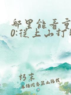 哪里能看重生80:从上山打猎开始发家致富 哪里能看重生80:从上山打猎开始发家致富