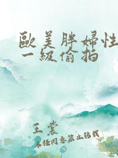 欧美胖妇性视频一级偷拍