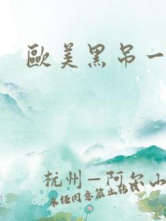 欧美黑吊一区