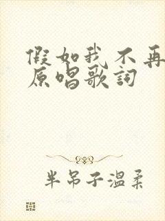假如我不再善良原唱歌词