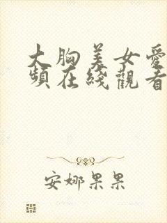 大胸美女爱爱视频在线观看