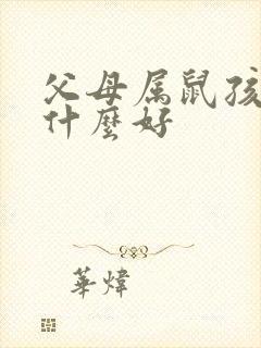 父母属鼠孩子属什么好