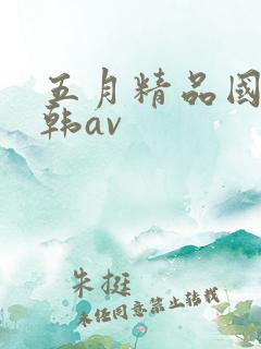 五月精品国产日韩av