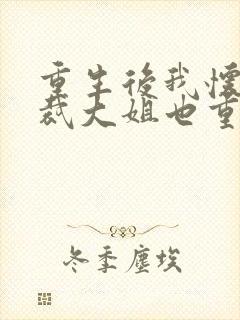 重生后我怀疑总裁大姐也重生了小说推荐 重生后我怀疑总裁大姐也重生了小说推荐