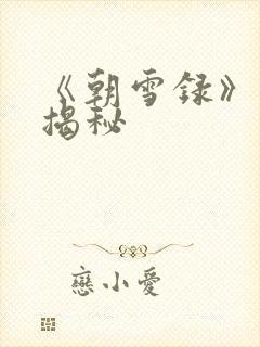 《朝雪录》结局揭秘