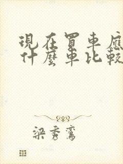 现在买车应该买什么车比较好