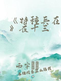 《特种兵在都市》夜十三