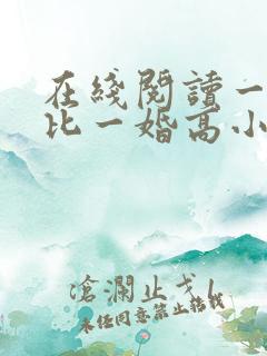 在线阅读一婚更比一婚高小说